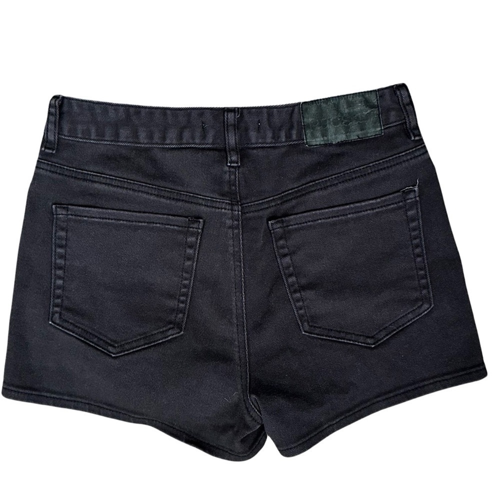 PACSUN Stretch High-Rise Shorts Black Denim Women’s Size 27. - Picture 3 of 15